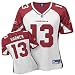 Kurt Warner White Reebok Replica Arizona Cardinals Women's Jersey - Small