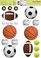 Two Fun Time Wall Stickers (Sports) One set of Stickers
