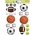 Two Fun Time Wall Stickers (Sports) One set of Stickers