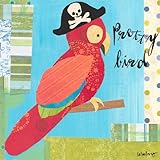IMAGE OF Oopsy daisy Pirate Hat Parrot Wall Art 18x18