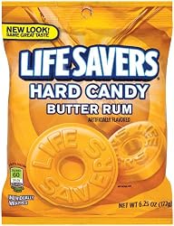 LifeSavers Butter Rum Hard Candy, 12 - 6.25-Ounce Bags