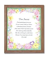 Motivational Poem True Success Home Decor Wall Picture Oak Framed Art Print