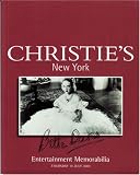Christie's Auction Catalog: Titled Entertainment Memorabilia: Christie's East, July 2001 (Sale Code Bette-8525)