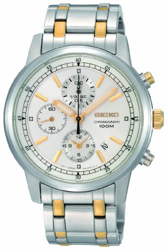 Seiko Herren-Armbanduhr XL Chronograph Analog Edelstahl SNDC29P1 Preisvergleich