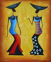 African Magic Dance Oil Painting on Canvas Hand Made Replica Finest Quality 20in X 24in