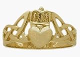 10 Karat Yellow Gold Claddagh Knot Ring