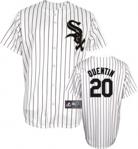 Youth Chicago White Sox #20 Carlos Quentin Home Replica Jersey - M 10-12