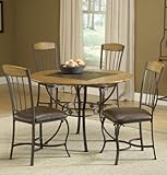 Lakeview 5 Piece Round Dining Set w/wood Chairs