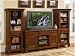 3pc Entertainment Center Rustic Style in Cherry Finish