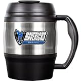 NBA Dallas Mavericks 52-Ounce Stainless Steel Macho Travel Mug with Bottle Opener