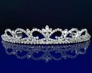 Bridal Wedding Tiara Crown With Crystal Arches 26116
