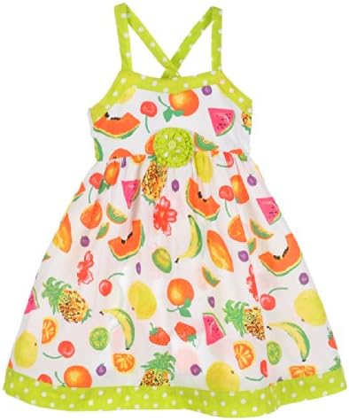 ABS Kids Little Girls' Toddler "Fruit Salad" Dress - lime, 3t