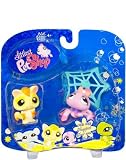 Littlest Pet Shop Happiest Pet Pairs Portable Collectible Gift Set - Sugar Glider (#990) and Purple Spider (#991) with Spider WebIMAGE