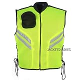 MOTORCYCLE SCOOTER Green Reflective Visibility Vest
