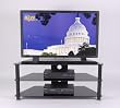 RTA Home and Office Black Glass 45 Inch Wide Plasma ,LCD TV Tv Stand