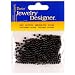 3mm Loose Round Pearls, Black, 300 Pc Pkg (1 Pack)