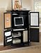 All new item Black wood finish country style computer armoire cabinet desk