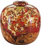 Wooden Cremation Urn: Tiger Lily