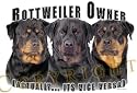 Rottweiler Mouse Pad Dog Mousepad "Vice Versa"