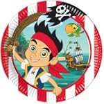 8 assiettes en carton Jake Et Les Pir...