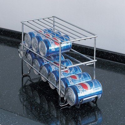 Organize It All Chrome 12 Can Holder