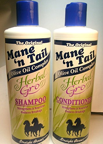Mane 'n Tail Herbal Gro Shampoo Conditioner Olive Oil Complex 12 oz New