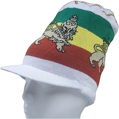 SSK Rasta Knit Tam Hat Dreadlock Cap. Multiple Designs and Sizes.