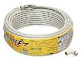 マスプロ BS・CS用低損失75Ω接続ケーブル 4Cケーブル(片端に防水F型コネクター付)20m S4C20MAH-P