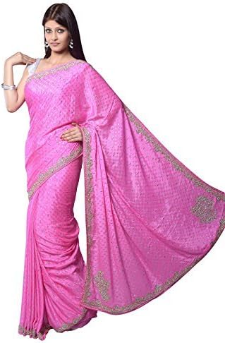 Aarti Saree Women's Hand Embroider Designer Party Wear Lehanga Pink Free Size