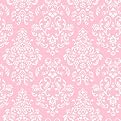 Delicate Document Damask - Pink (20.5")