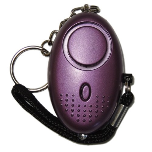 Metallic Purple Mini Minder Loud Personal Staff Panic Rape Attack Safety Security Alarm with Flashlight 140db - Secured by Design Approved (UK Police Preferred Specification)