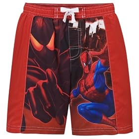 Boys' Spiderman Swim Short - Red