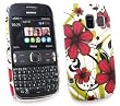 Emartbuy � Nokia Asha 302 Rossa Che Ferma Hawaiian Flowers On Custodia / Cover / Skin