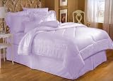 Lilac Elegant Eyelet Comforter Set