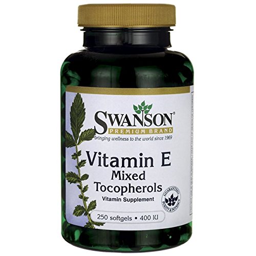 Swanson Vitamin E Mixed Tocopherols 400 Iu 250 Sgels