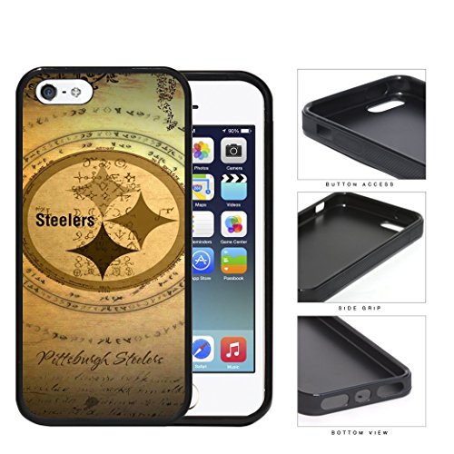 BALAQUINN - iPhone 5S Case,Pittsburgh Steelers 20 Case (Black) for iPhone 5,5S and SE