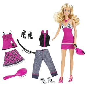 Barbie Fab Life Doll and Fashion - Pink Skirt and Accessories Doll Barbie Fab Life Doll and Fashion - Pink Skirt and Accessories Doll