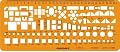 1:200 Scale Architectural Drawing Template Stencil - Architect Technical Drafting Supplies - Furniture Symbols for House Interior Floor Plan Design
