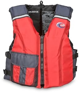 MTI Adventurewear Cruiser SE PFD Life Jacket (Red/Gray, X-Small/Small)