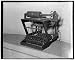 Photo Reprint Early model of typewriter 1940