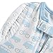 Woombie Convertible Nursery Swaddling Blanket, Swaddle Converts to Wearable Blanket for Babies Up to 6 Months, Beep Beep, 14-19 lbs