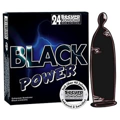 Secura Black Power / Schoko-Kuss - 24 Kondome