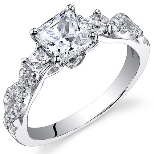 Revoni künstlicher Diamant Verlobungsring
