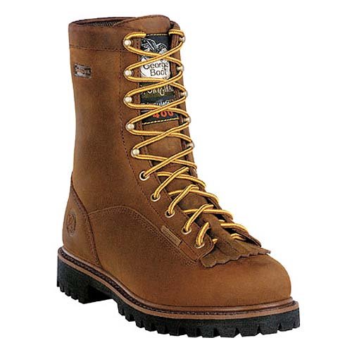 Georgia Mens Cheyenne Hunting Dark Tan Leather Boot 9 M US