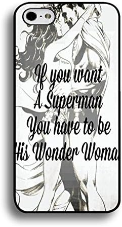 Wonder Woman Superman Kissing Wonder Woman Phone Case Cover For Iphone 6 Plus/6s Plus 5.5 Inch Quotes Comic