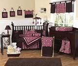Jo Jo Designs 9pc Crib Set Bella Pink Brown