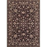 KAS Oriental Rugs. Inc. Legacy 2 x 2 Legacy Chocolate Floral Polynaise Area Rug