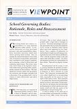 School Governing Bodies (Viewpoint)
