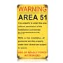 Warning Area 51 Military Sign