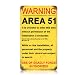 Warning Area 51 Military Sign